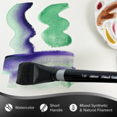 Black Velvet® Square Wash Paintbrush | Short Handle | 3008S